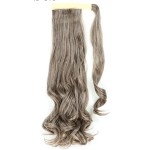 Extensie de par coada cu clema si arici ondulata de 60 cm cod SI88M8613 Saten cu Blond Mixt